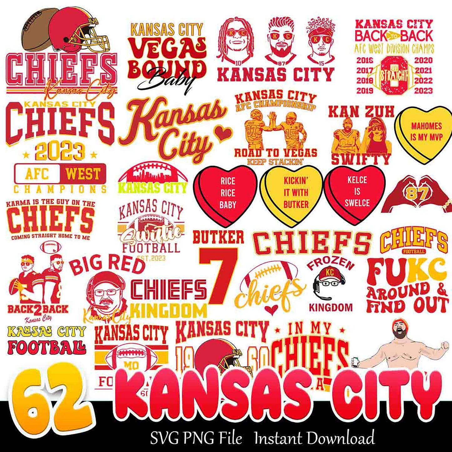 Kansas City Chiefs SVG Bundle