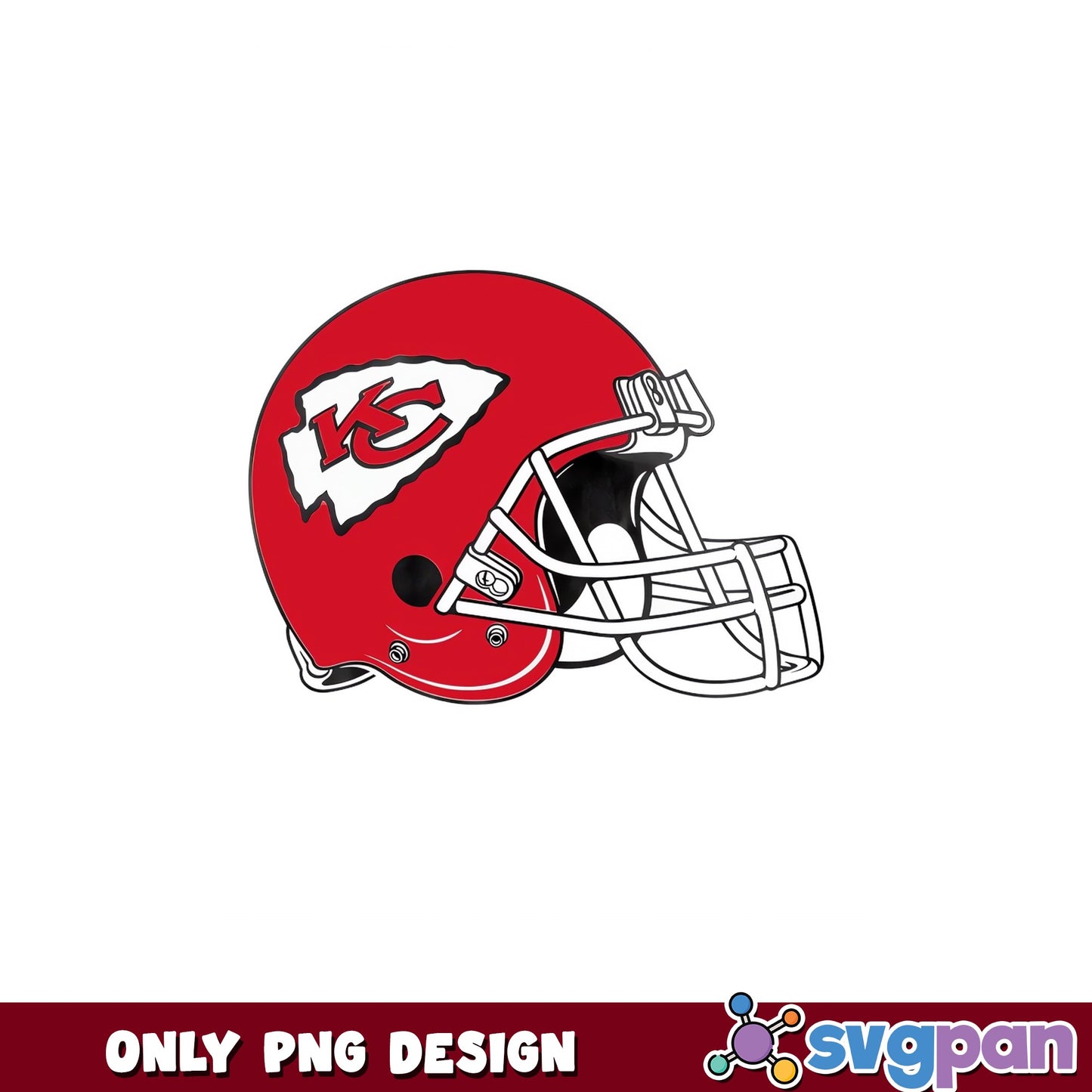 Kansas City Chiefs Helmet PNG, KC Chiefs PNG, NFL Football PNG