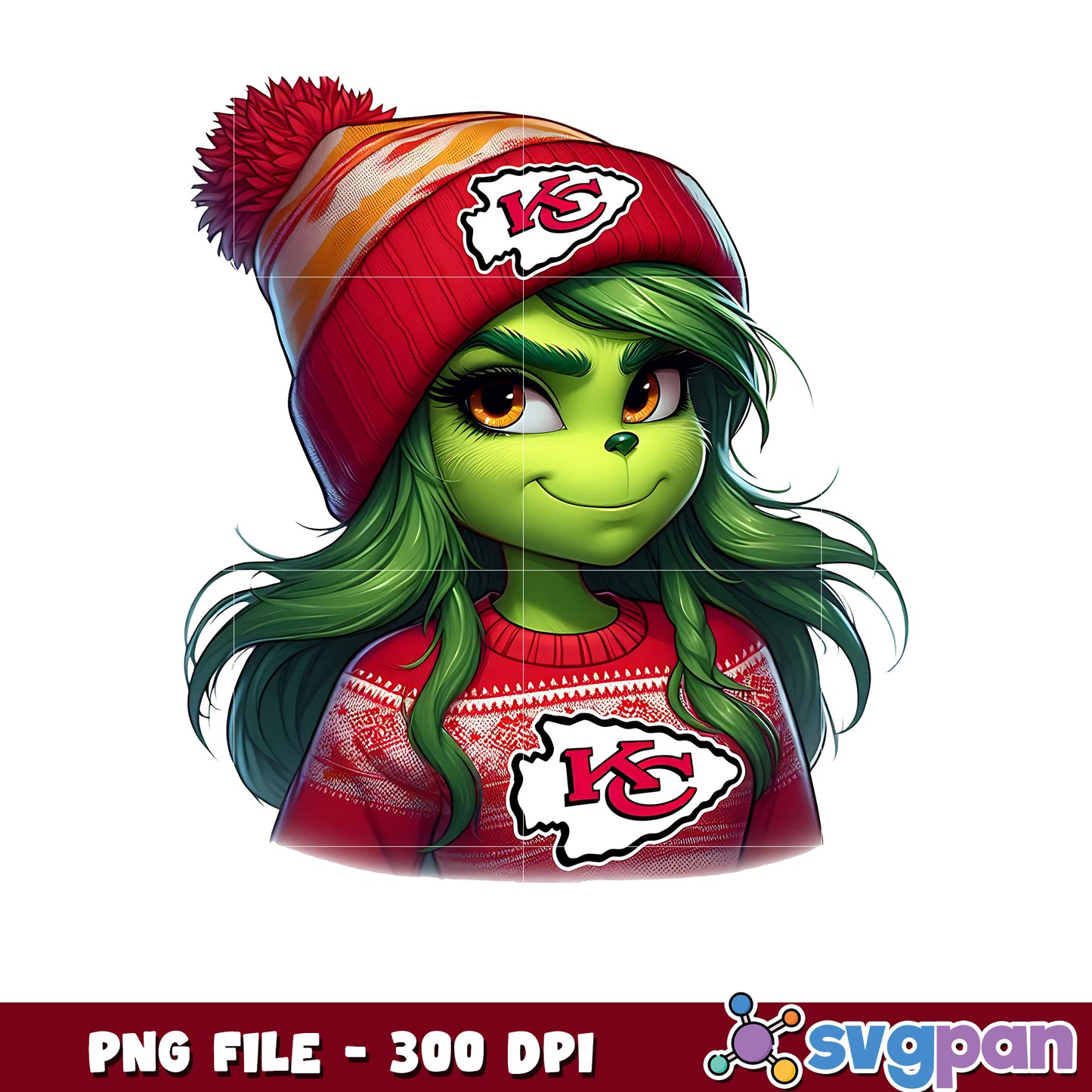 Kansas city chiefs girl grinch png, nfl playoffs png, nfl football png