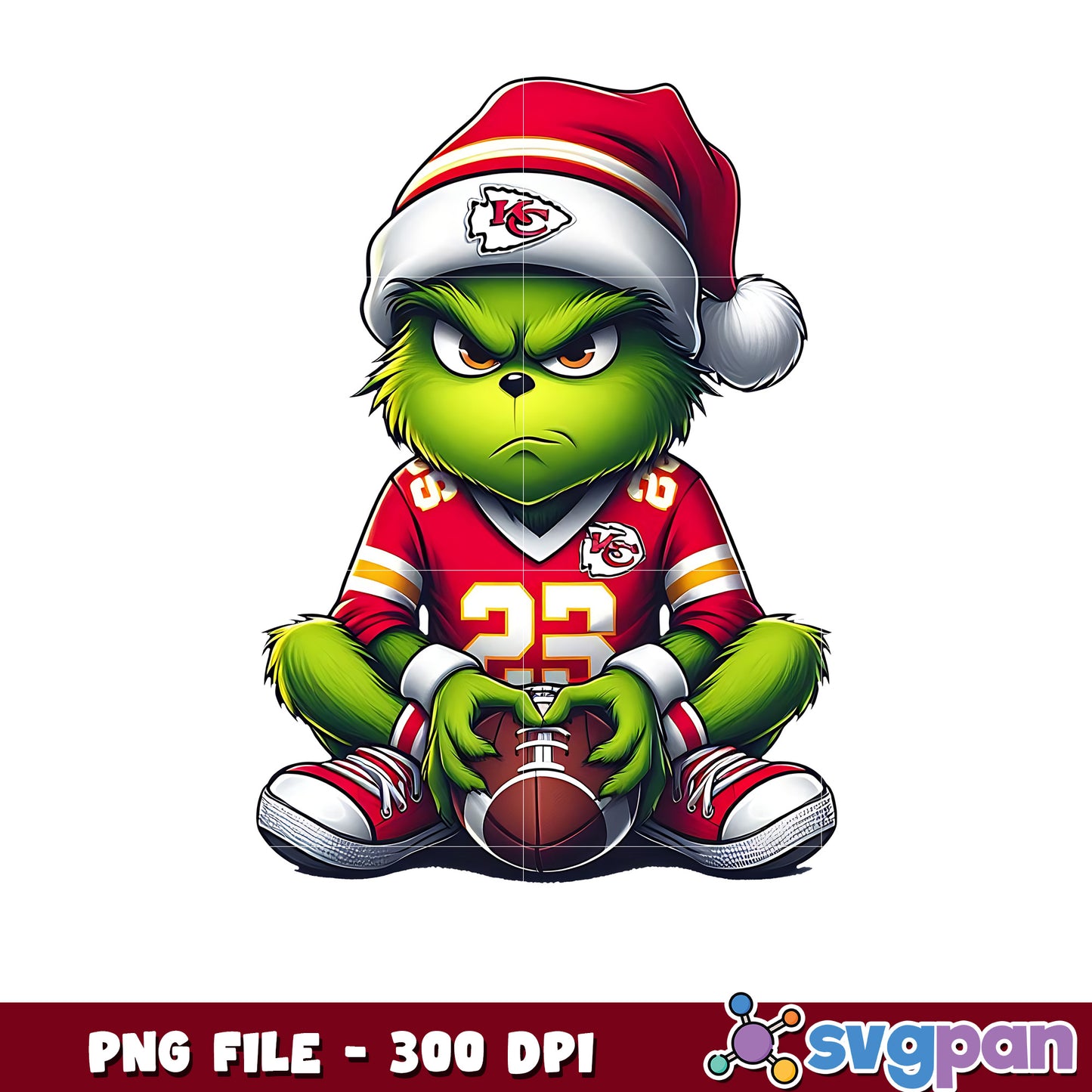 Kansas city chiefs grumpy grinch png, nfl mvp png, grinch chiefs png