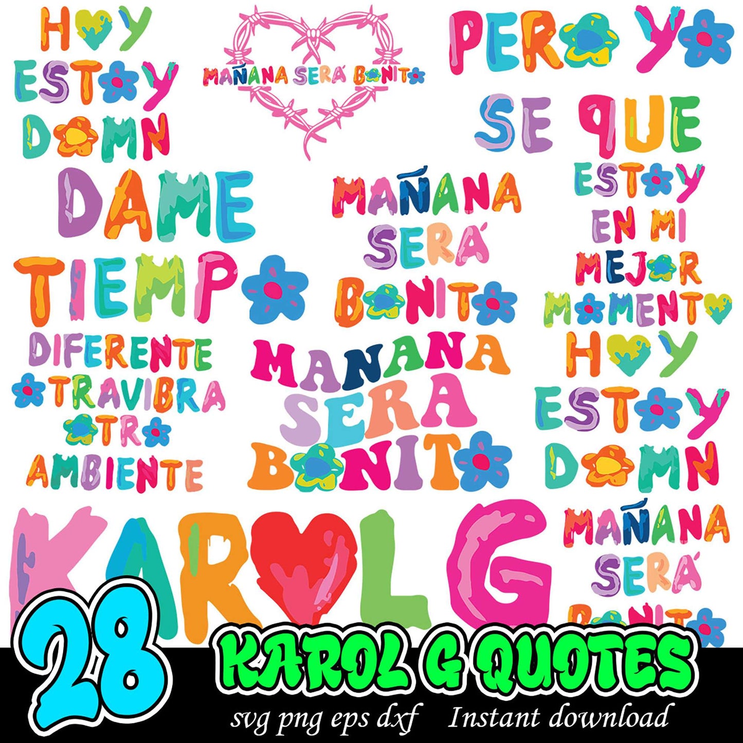 Karol G Quotes SVG Bundle