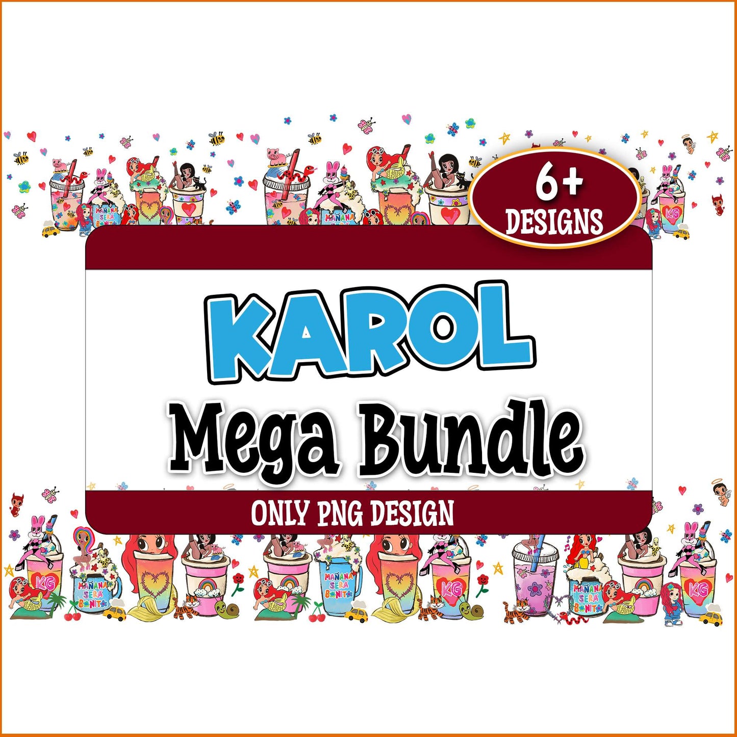 Karol g coffee png bundle