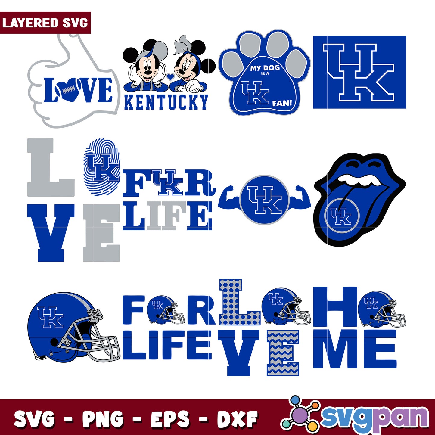 Kentucky Love SVG Bundle Cheer Spirit Designs