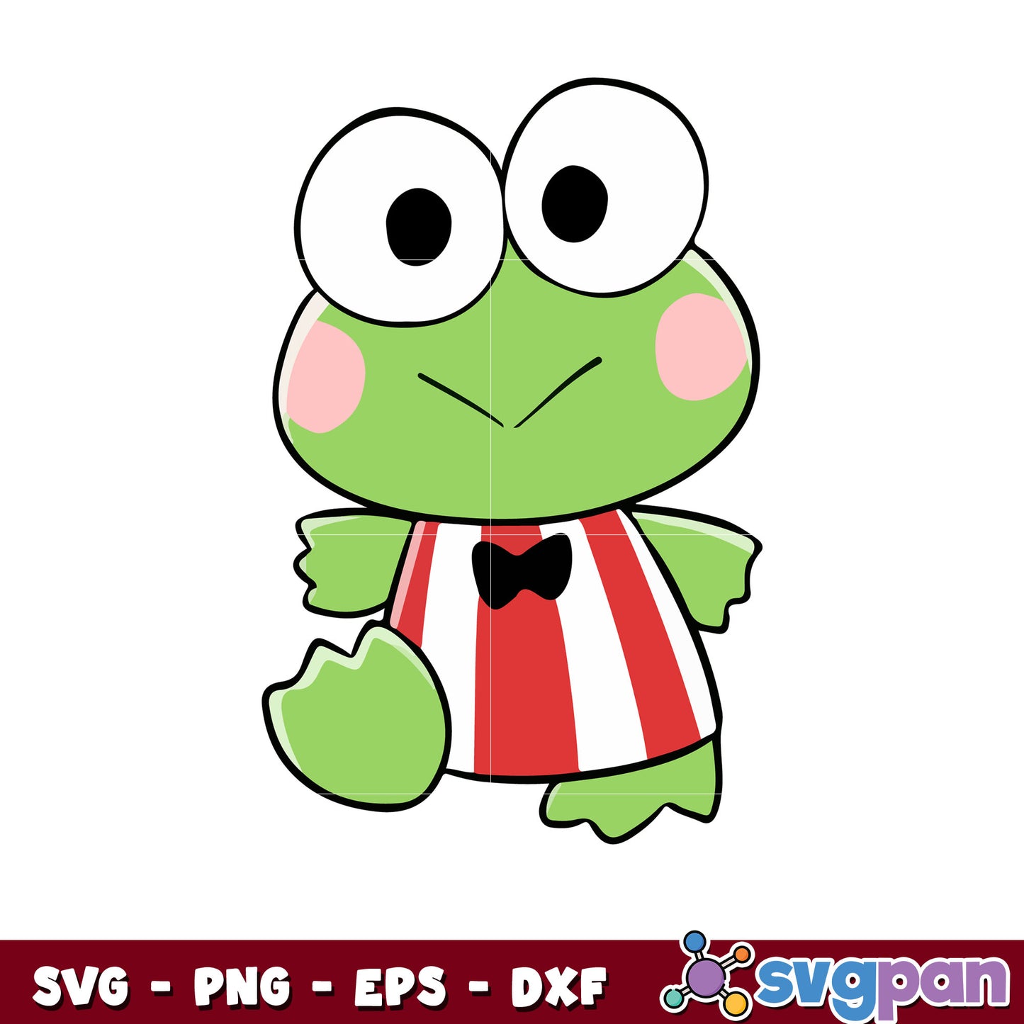 Keroppi cute frog svg, cute keroppi svg, sanrio cartoon svg