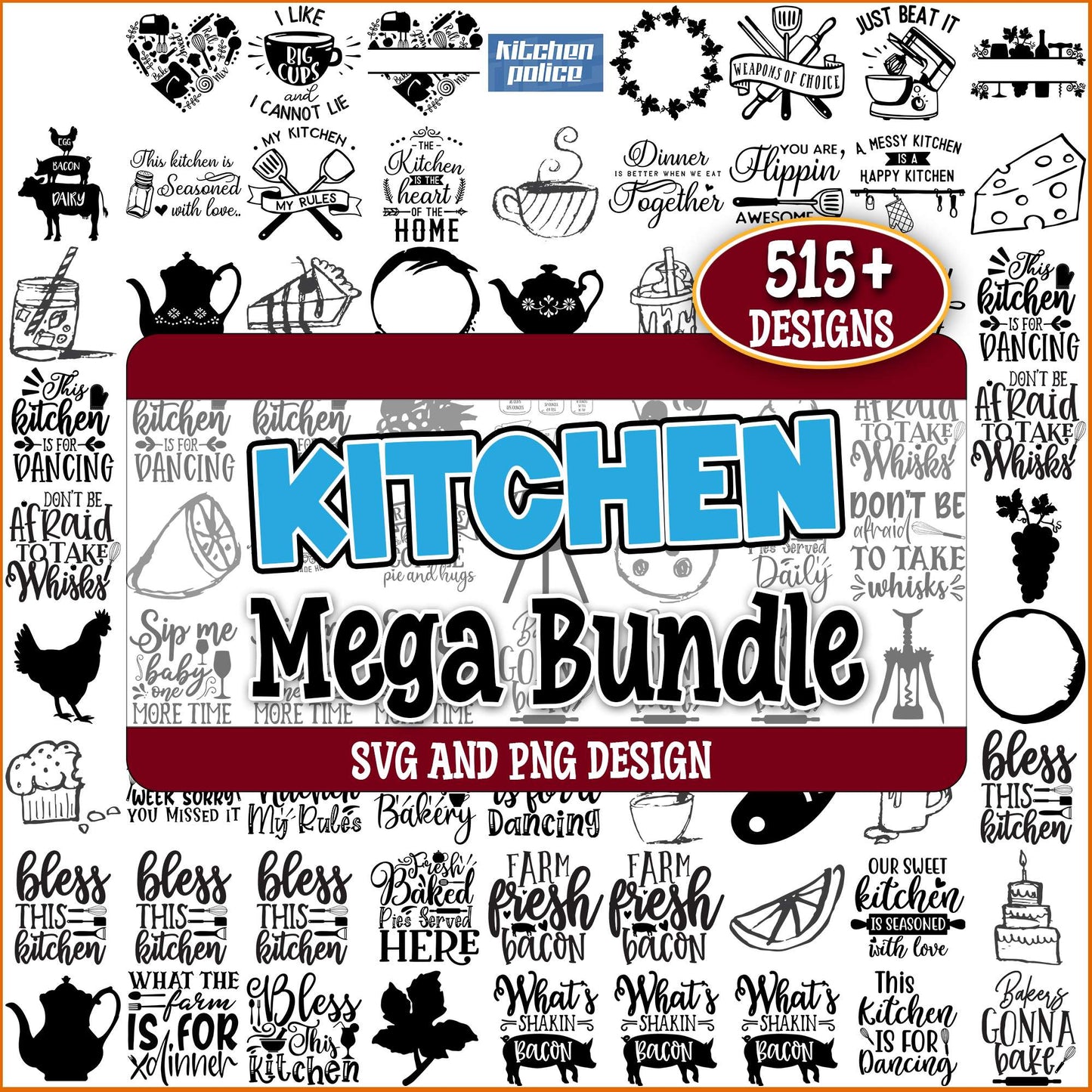 Kitchen stuff svg bundle