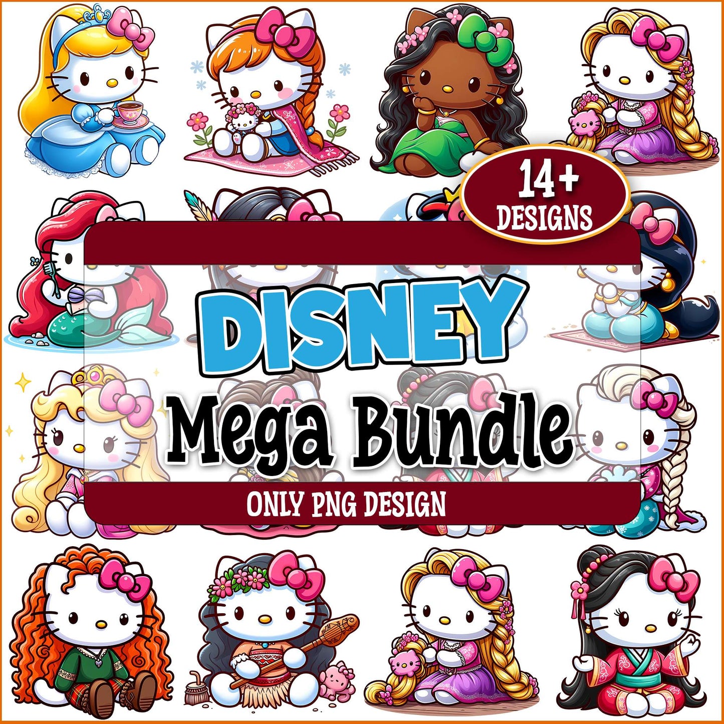 Kitty princess png bundle
