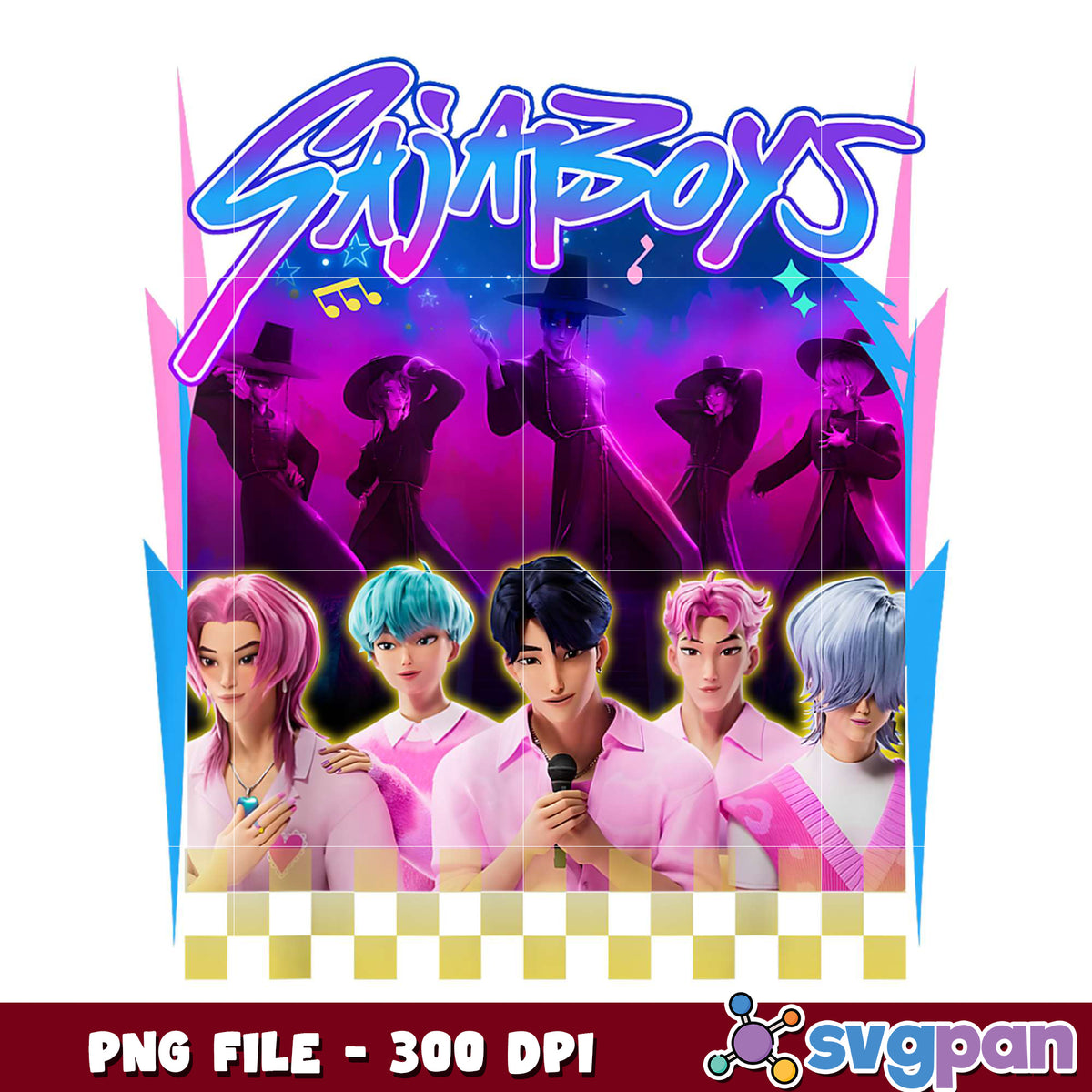 Kpop demon design png, fantasy art png, dark character png