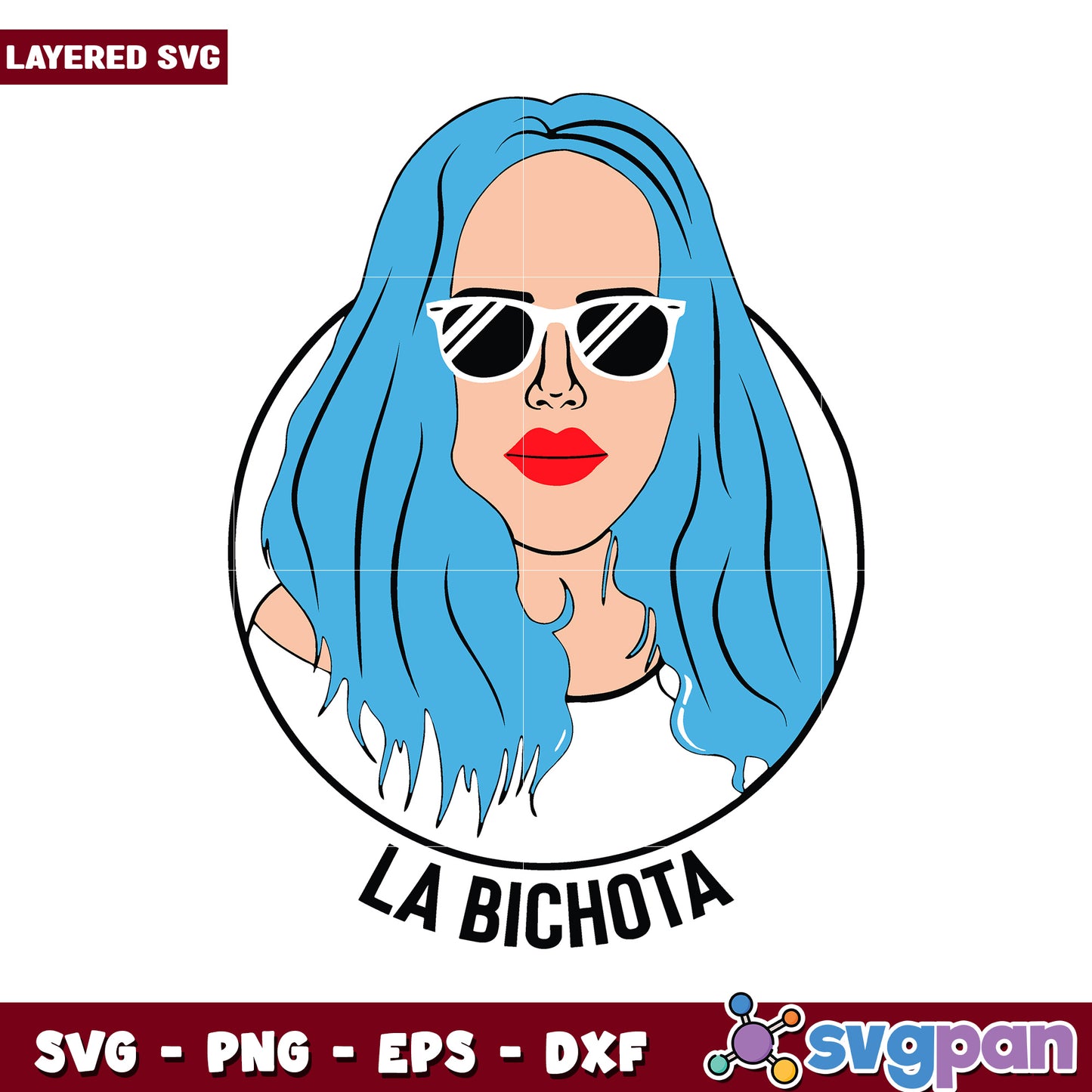 La Bichota Layered SVG Design, Fun and Stylish Art for Crafts