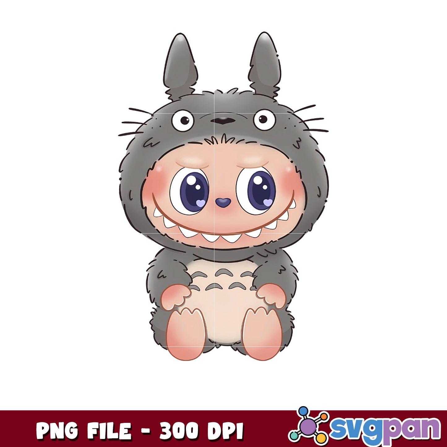 Labubu Totoro png, labubu have a seat png, toys for kids png