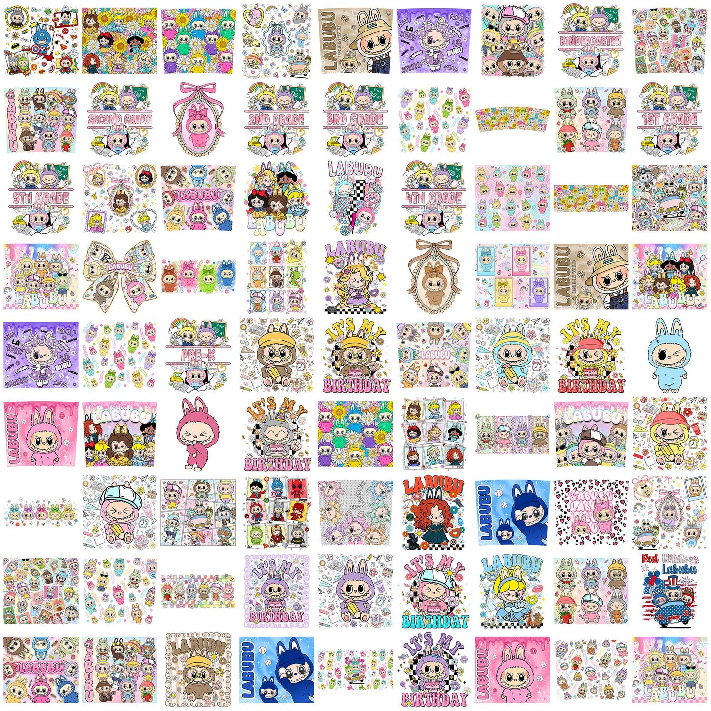 Labubu design collection png bundle, labubu popmart png, labubu near me png