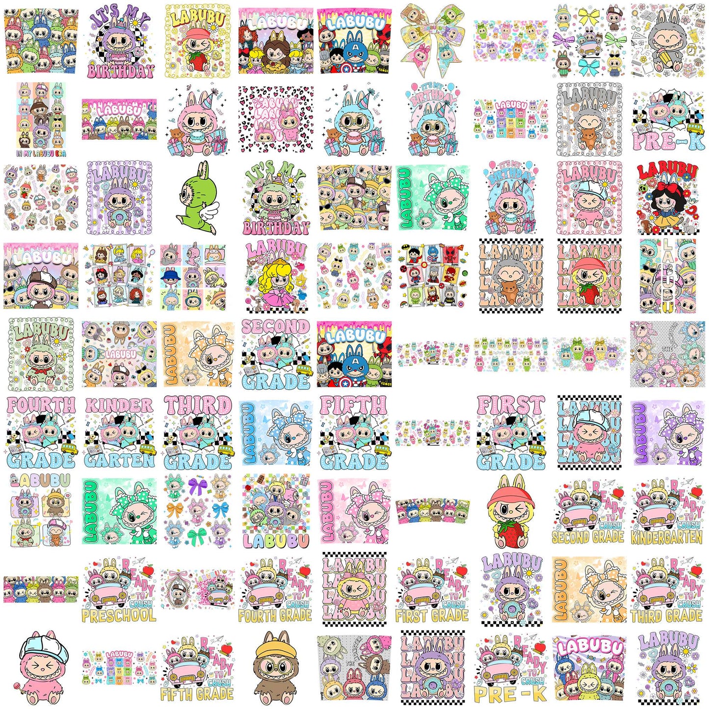 Labubu design collection png bundle, labubu popmart png, labubu near me png
