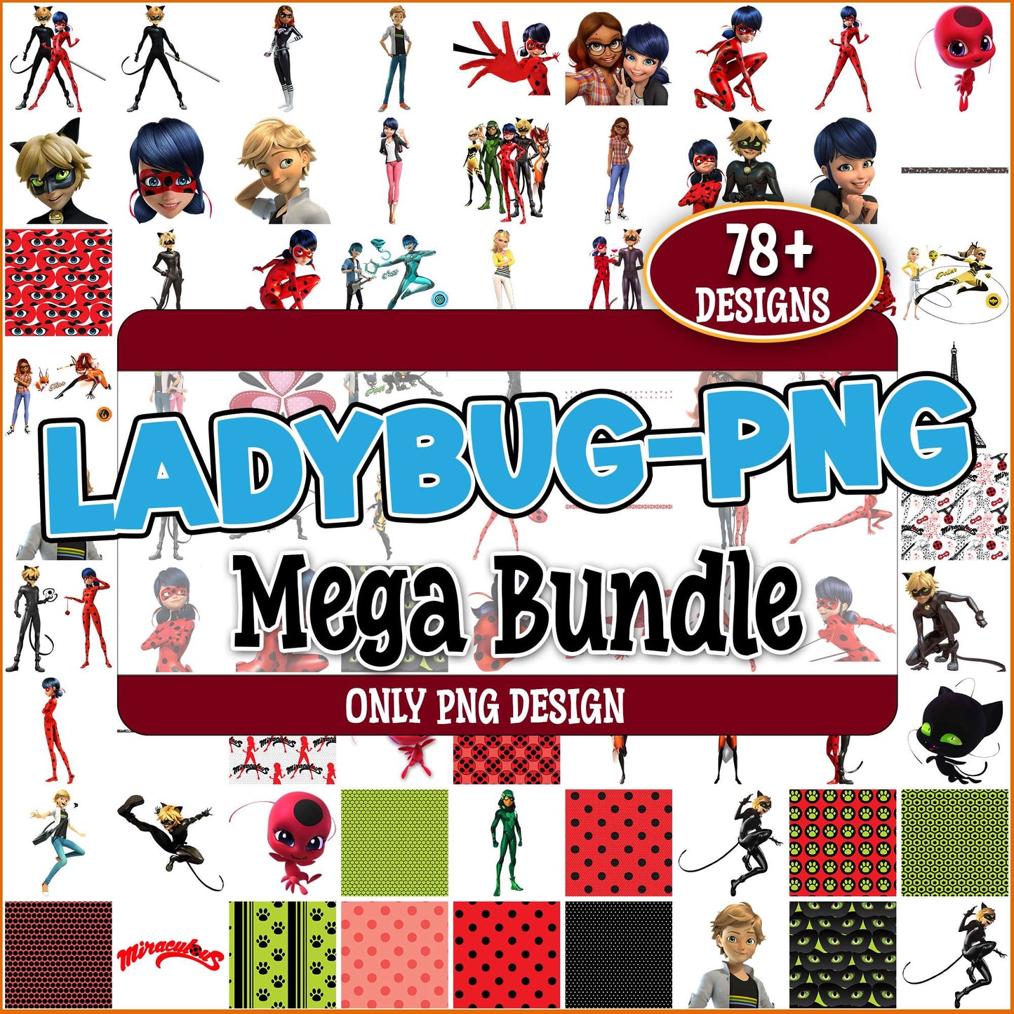 Ladybug png bundle