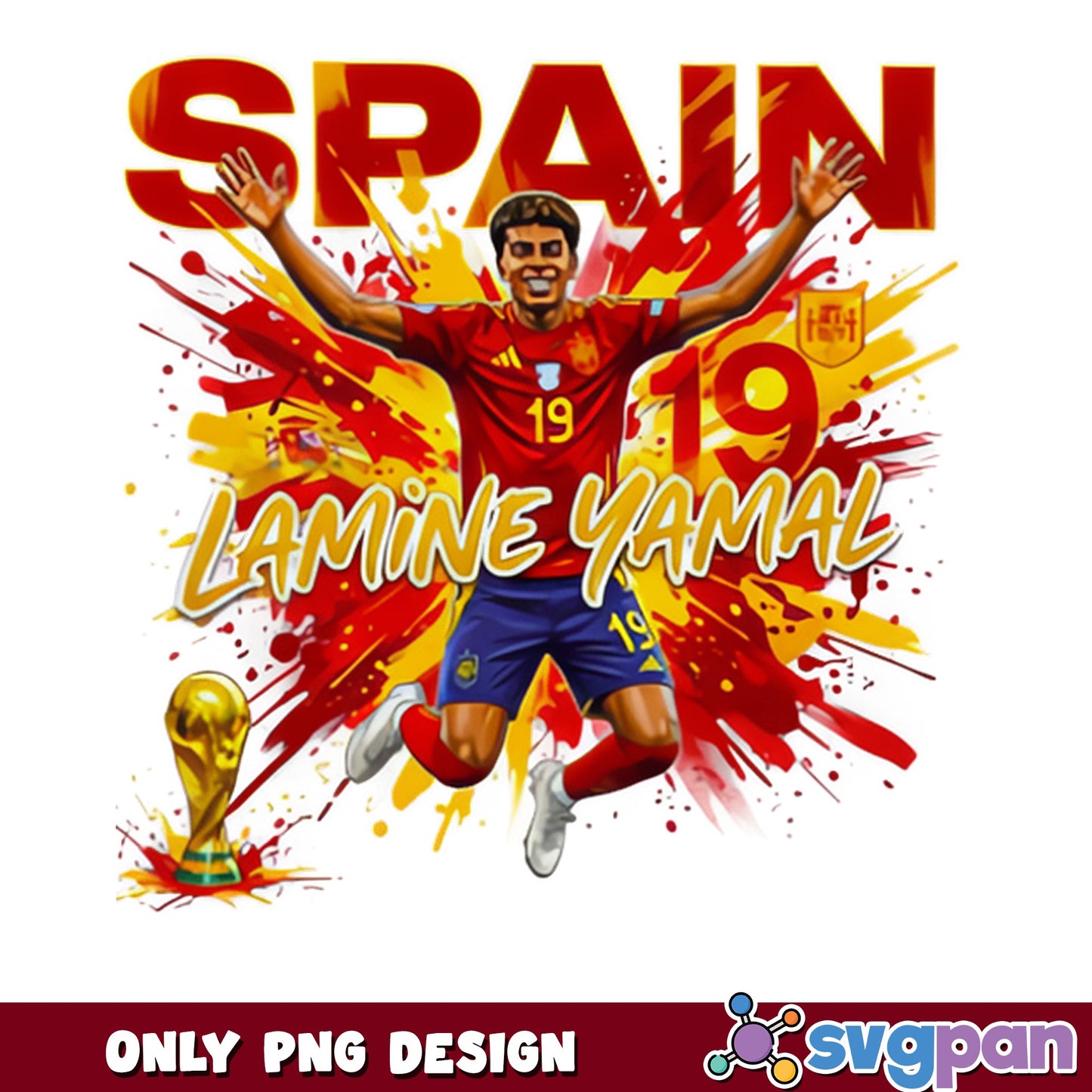 Lamine Yamal Spain Football PNG, Soccer Player PNG, World Cup PNG