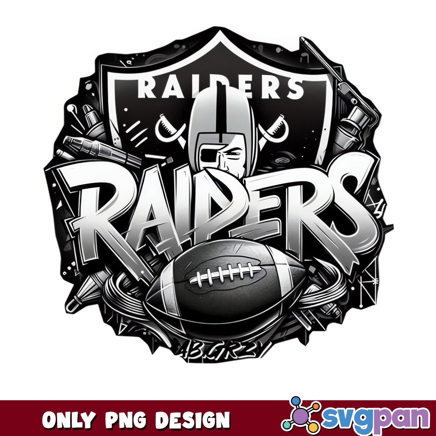 Las Vegas Raiders PNG, NFL Football Team Design, Raiders PNG
