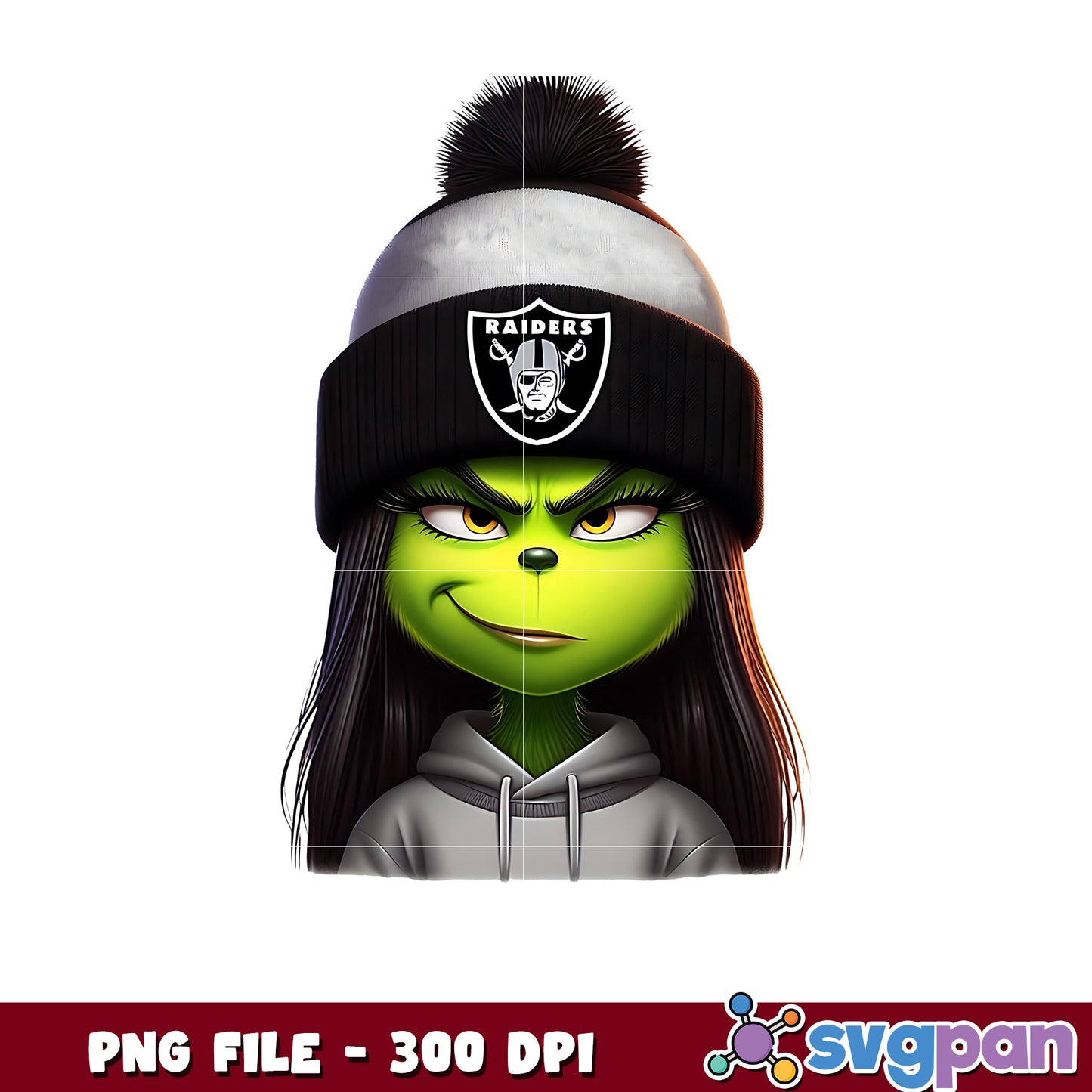 Las vegas raiders girl grinch png, nfl playoffs png, nfl football png