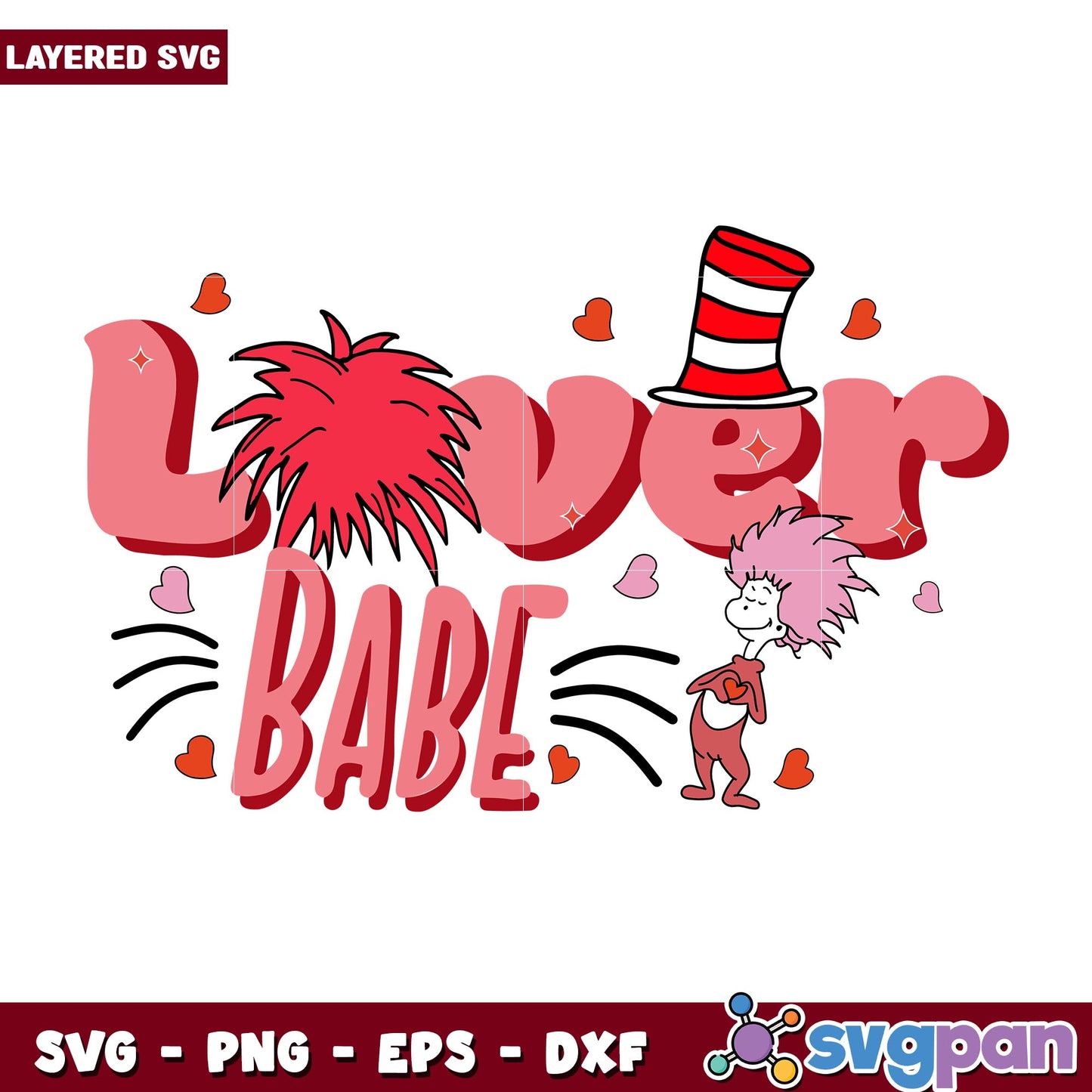 Laver babe svg, Dr. seuss characters svg, Digital Download