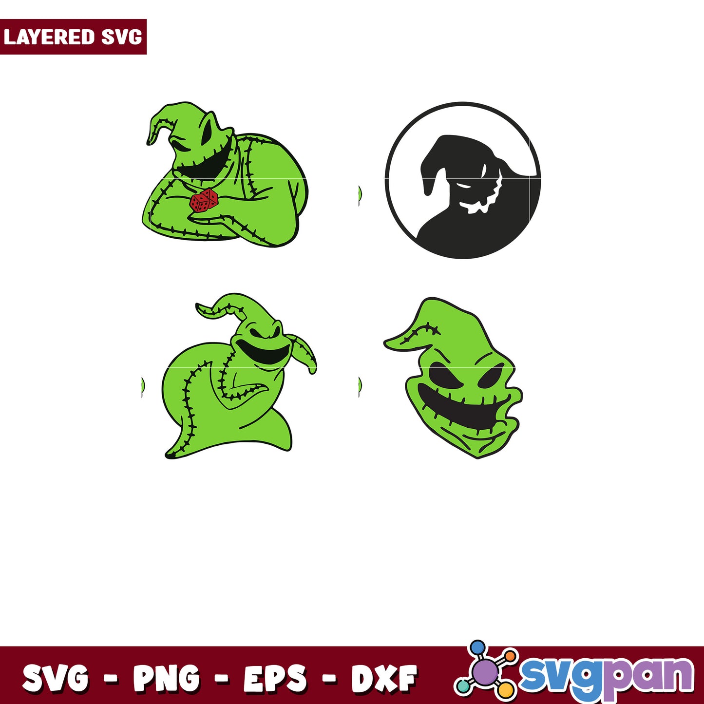 Layered Oogie Boogie SVG Bundle