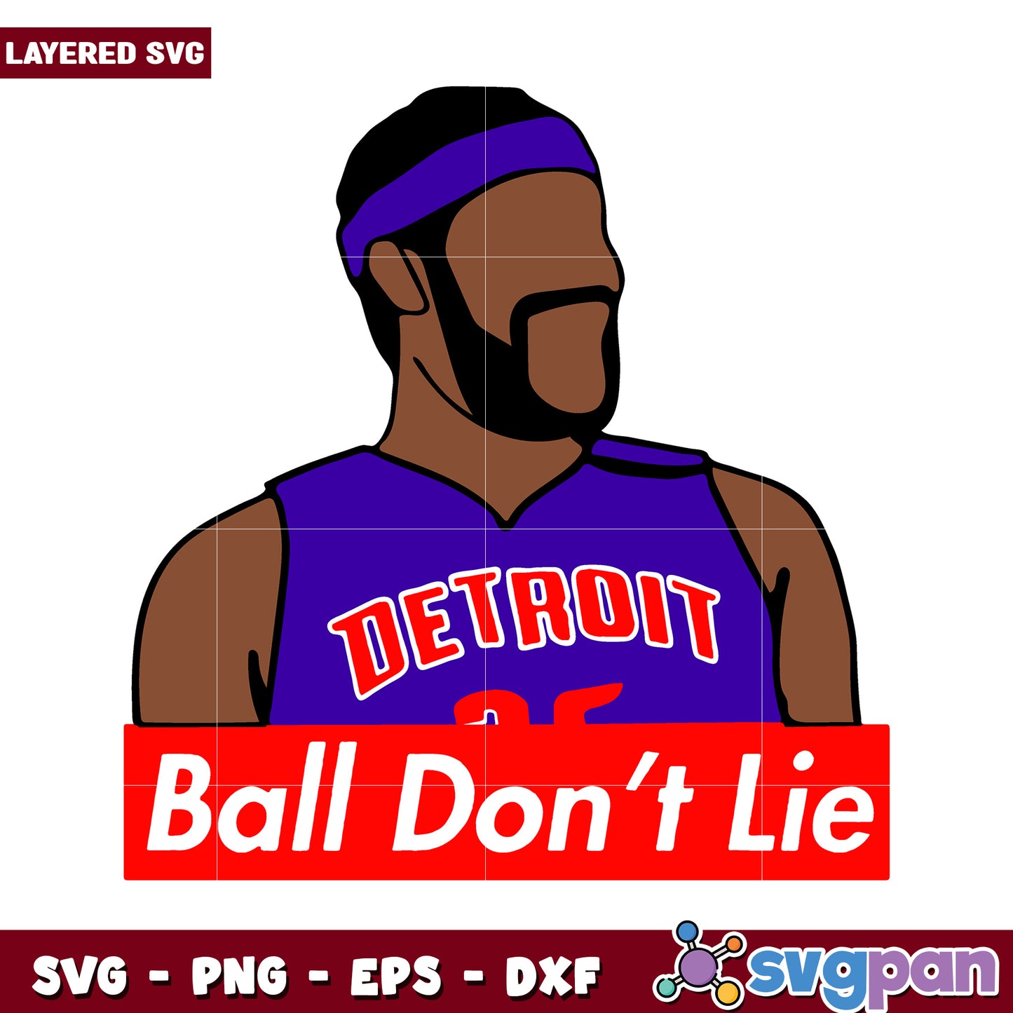 Layered SVG Basketball Design, perfect for sports enthusiasts