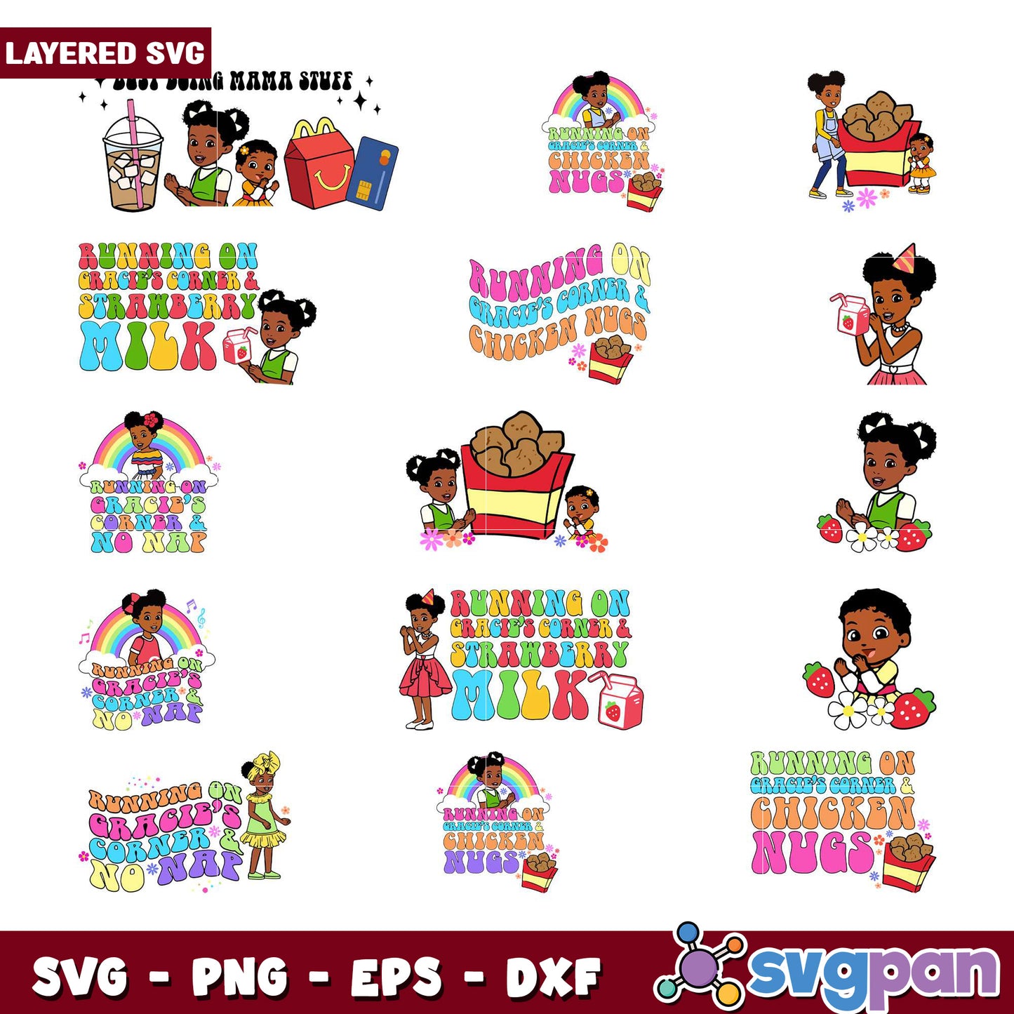 Layered SVG Black Girl Magic Bundle