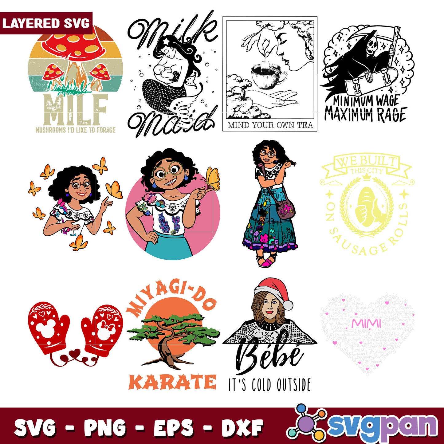 Layered SVG Bundle Cute Designs