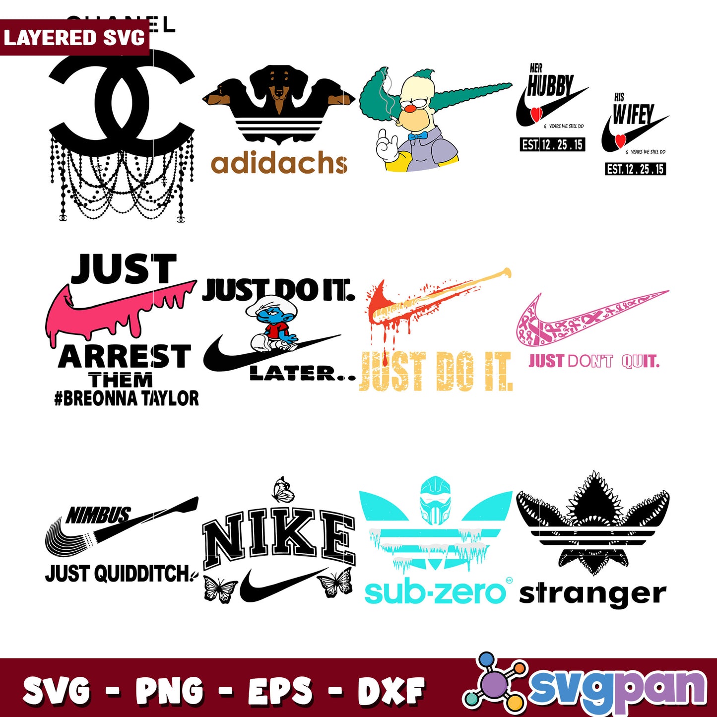 Layered SVG Bundle Trendy Designs