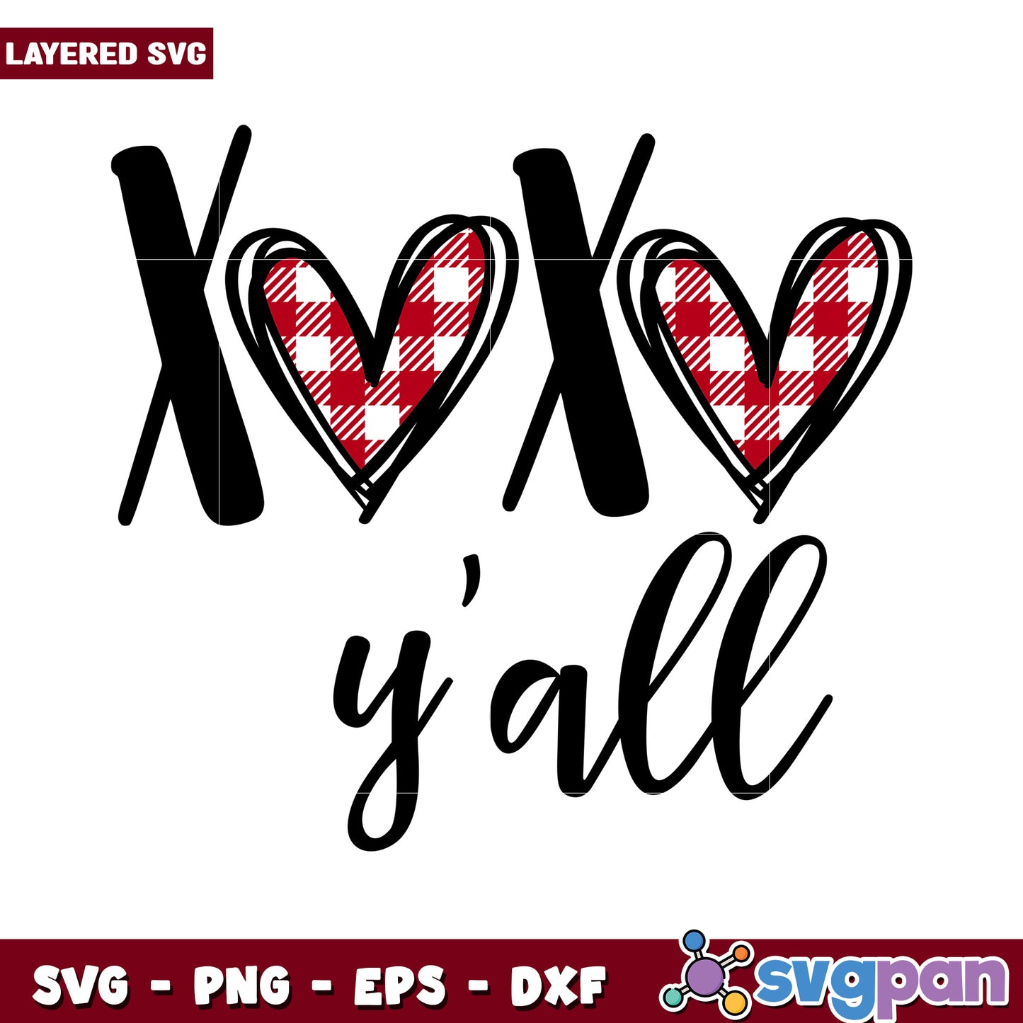 Layered SVG Heart Design, Perfect for Crafts and Projects