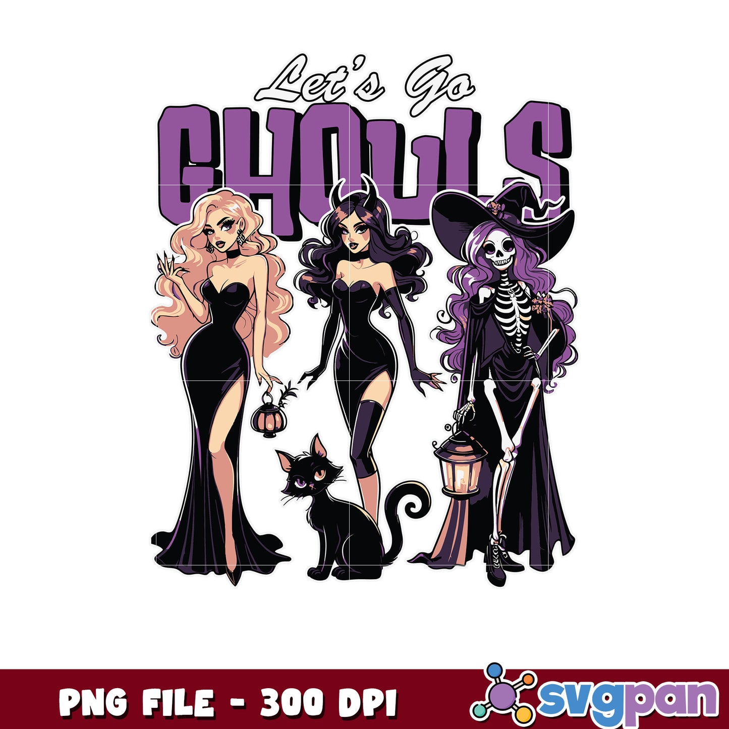 Let's go ghoul png, greatest time of the year png, halloween fall png