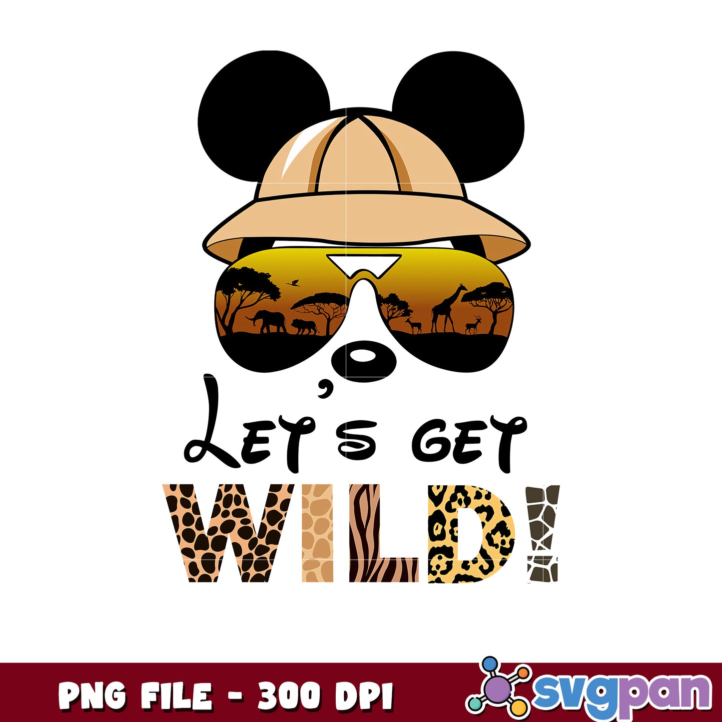Let's go wild png, disneyland png, disney movies png