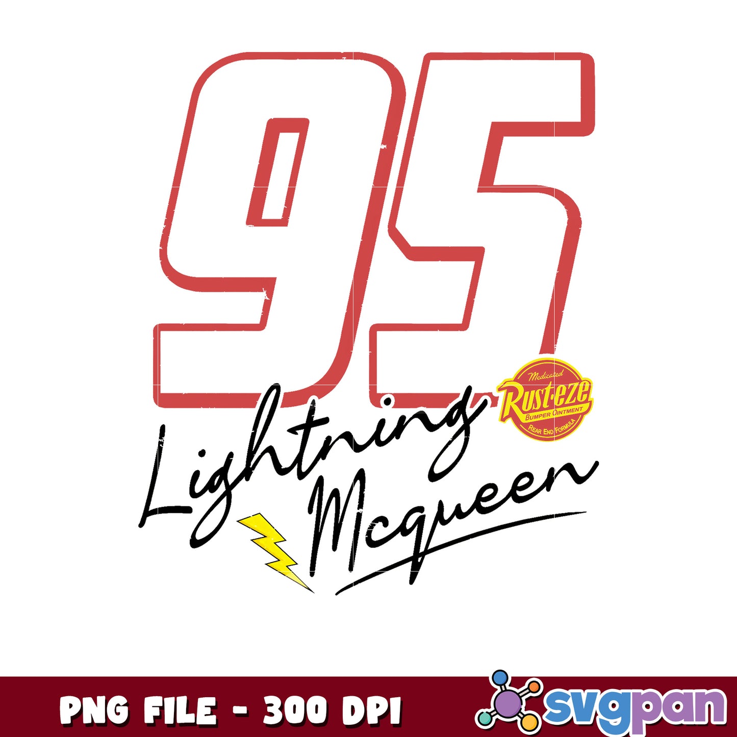 Lightning mc queen 95 png, disney cruise png, disney store png