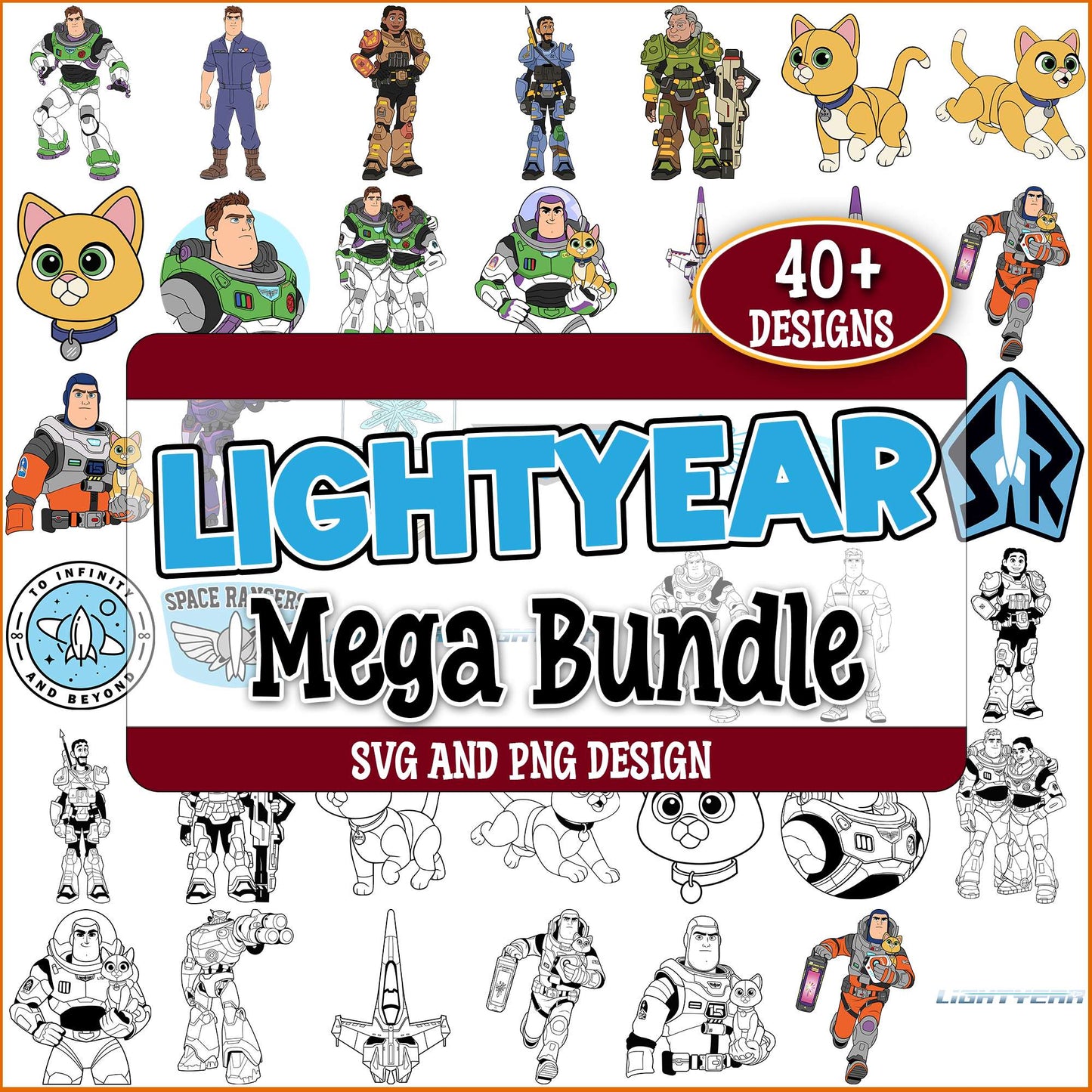 Lightyear sketch svg bundle