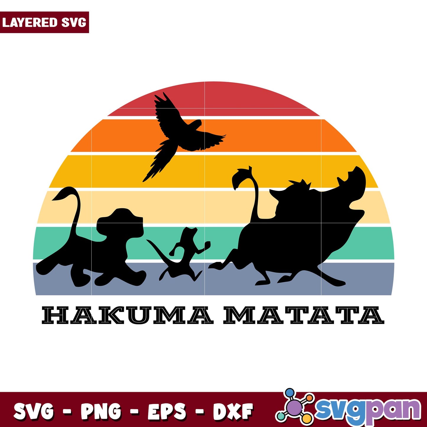 Lion King Hakuna Matata svg, Disney characters svg, Digital Download