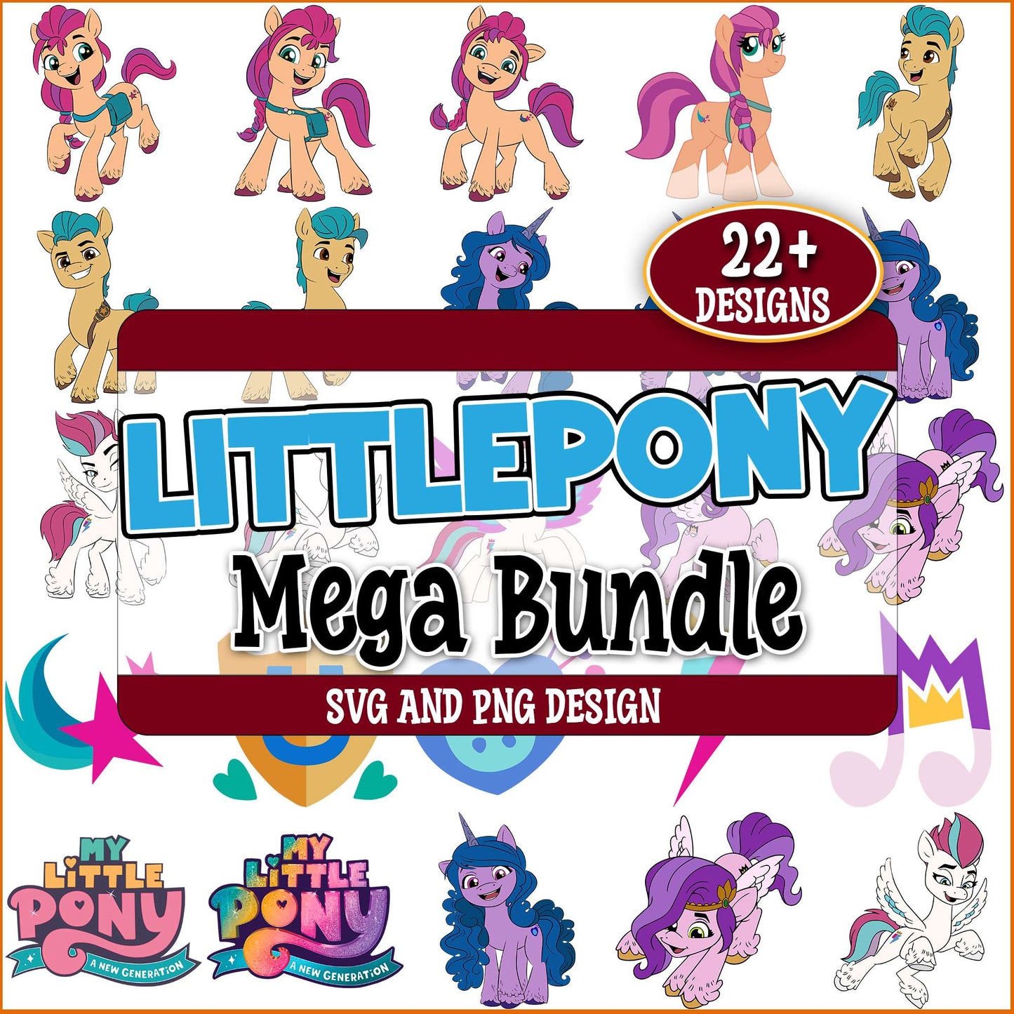 Little pony svg bundle