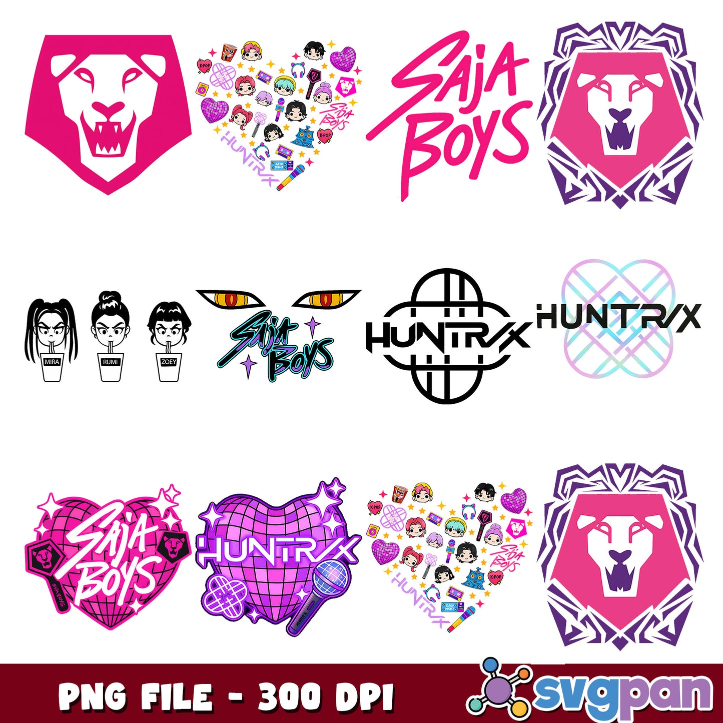 Logo kpop hunter png bundle