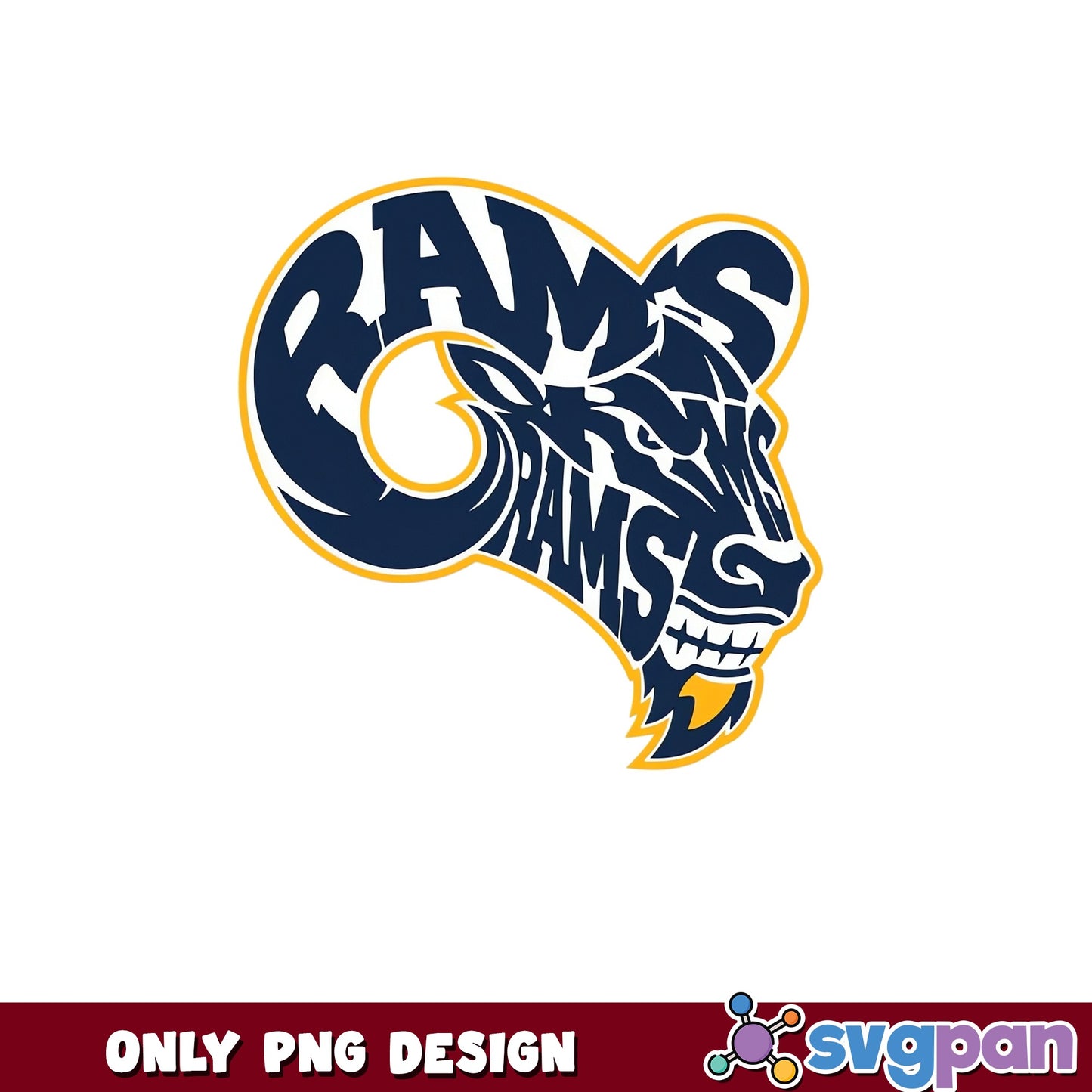 Los Angeles Rams Logo PNG, NFL Football PNG, Rams PNG