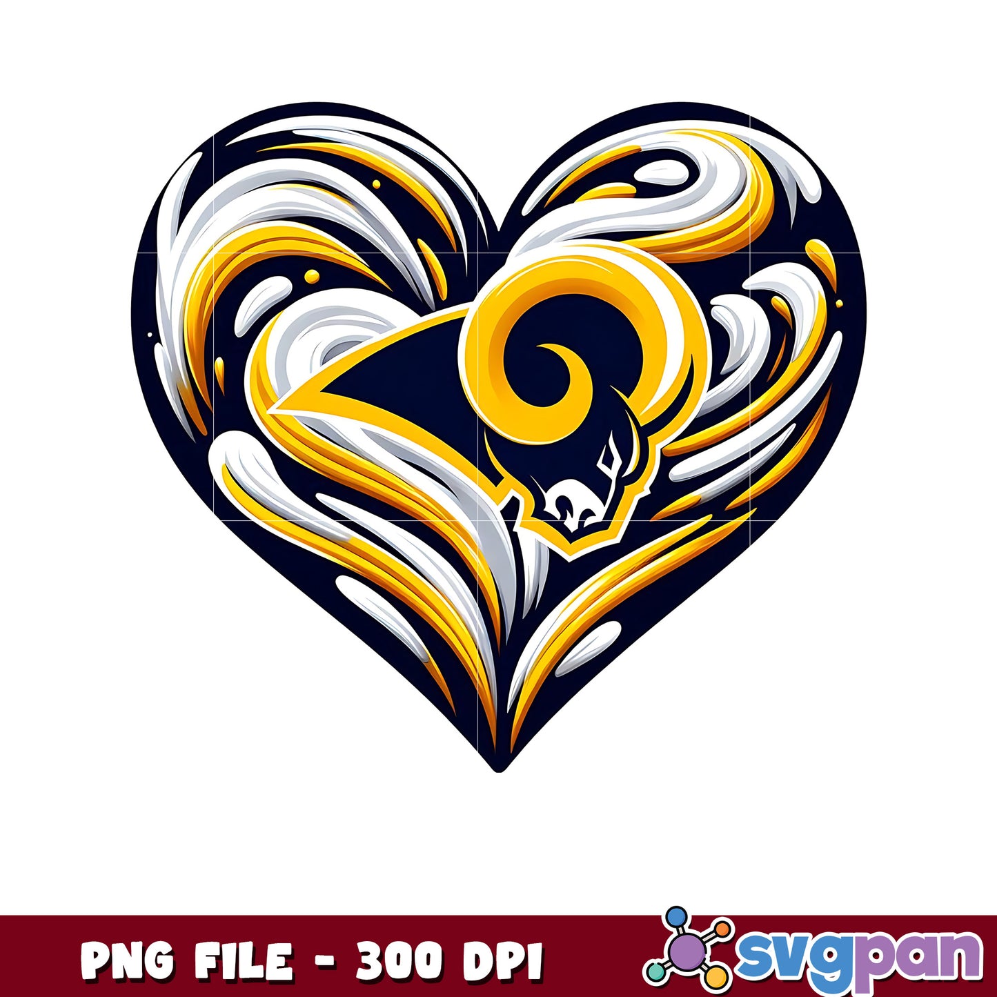 Los angeles rams heart png, nfl streams png, nfl rankings png