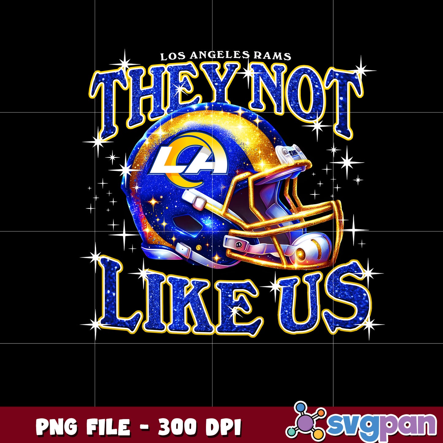 Los angeles rams they not like us helmet design png, american rugby png, nfl teams png