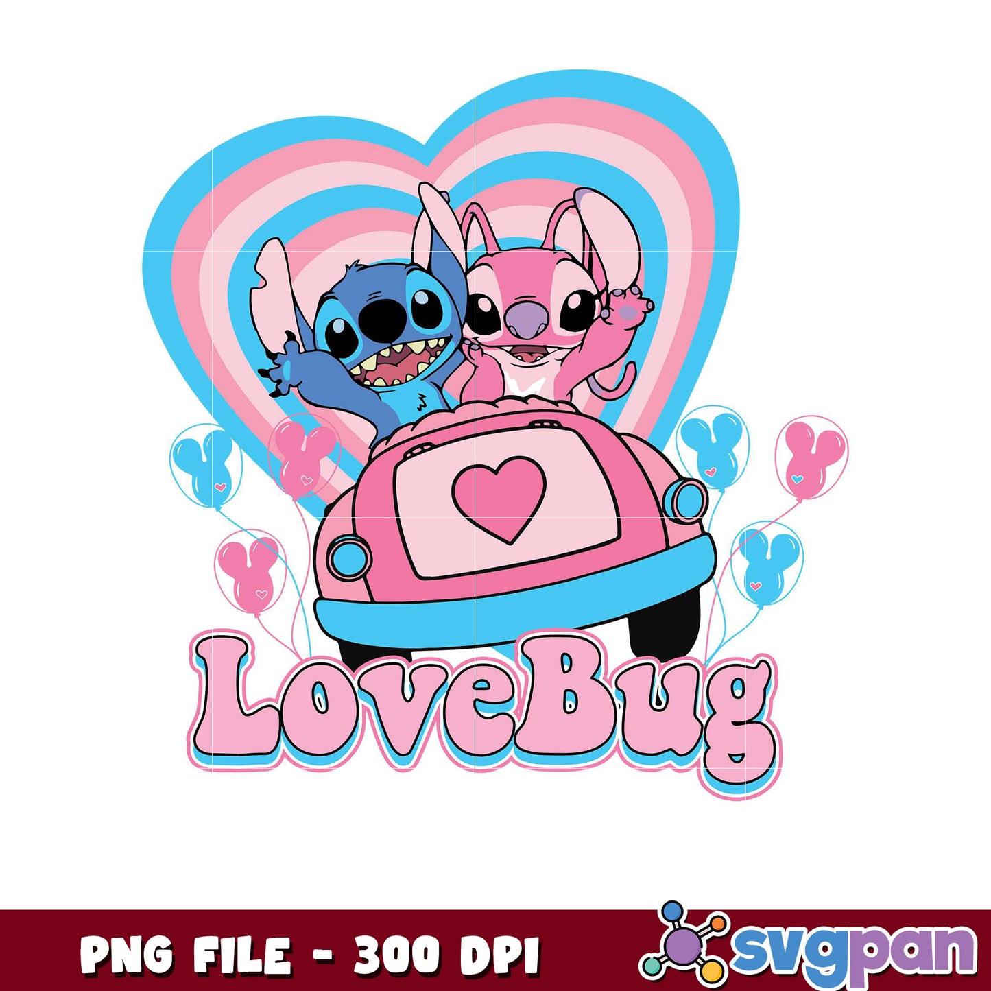 Love Bug PNG File for Fun Designs, Perfect for Parties