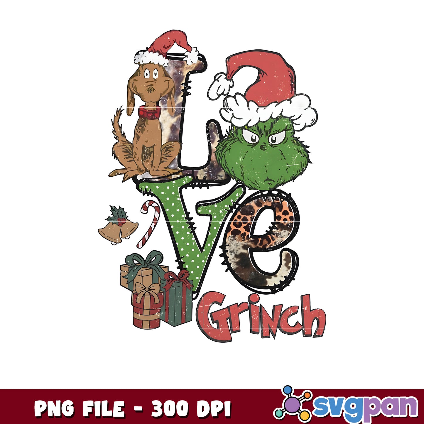 Love Grinch Max Santa Hat png, grinch meme png, grinch song png