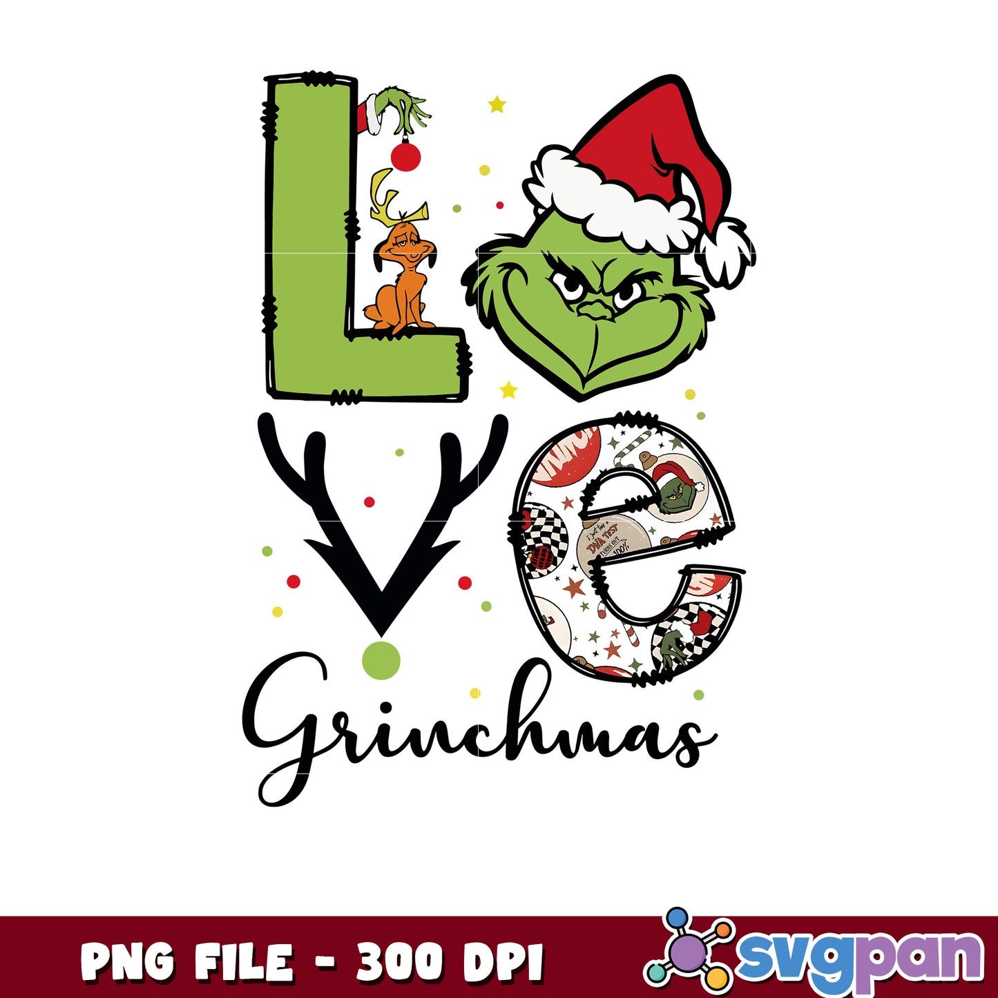 Love Grinchmas png, grinch meme png, grinch song png