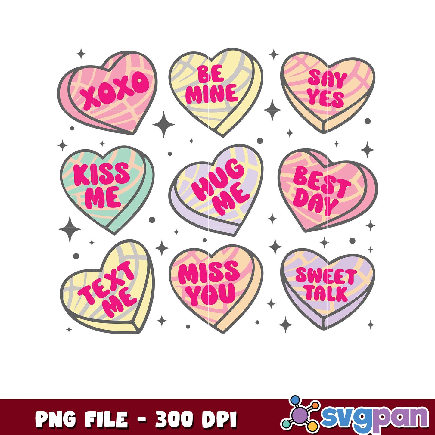 Love Heart Graphics for Valentine, Cute PNG Design Download