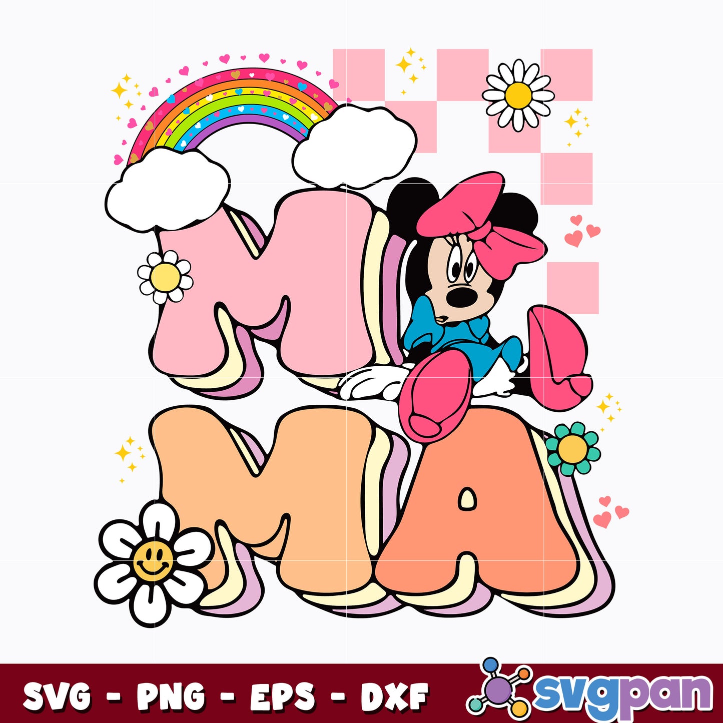 Mama Mouse svg, Mother's Day svg