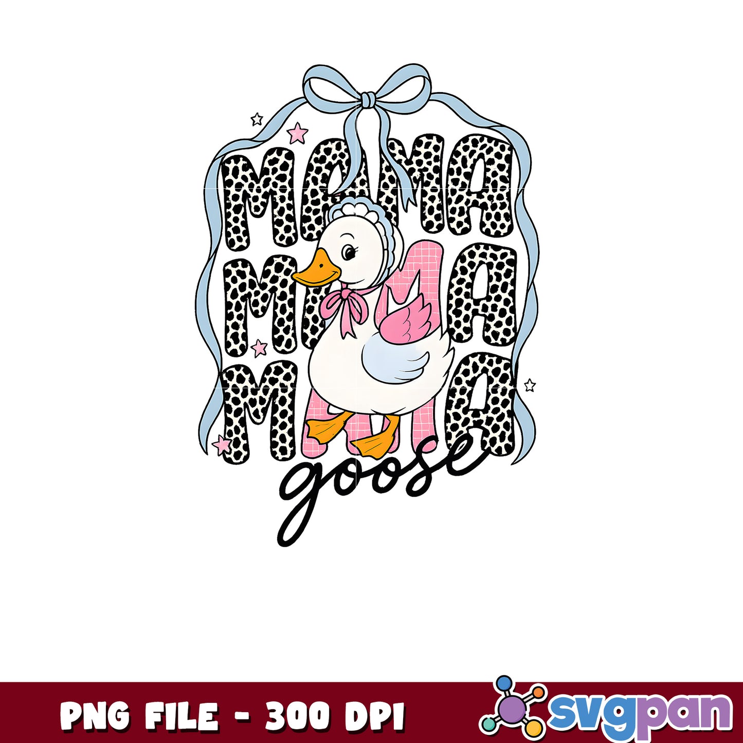 Mama Goose PNG Design 300 DPI