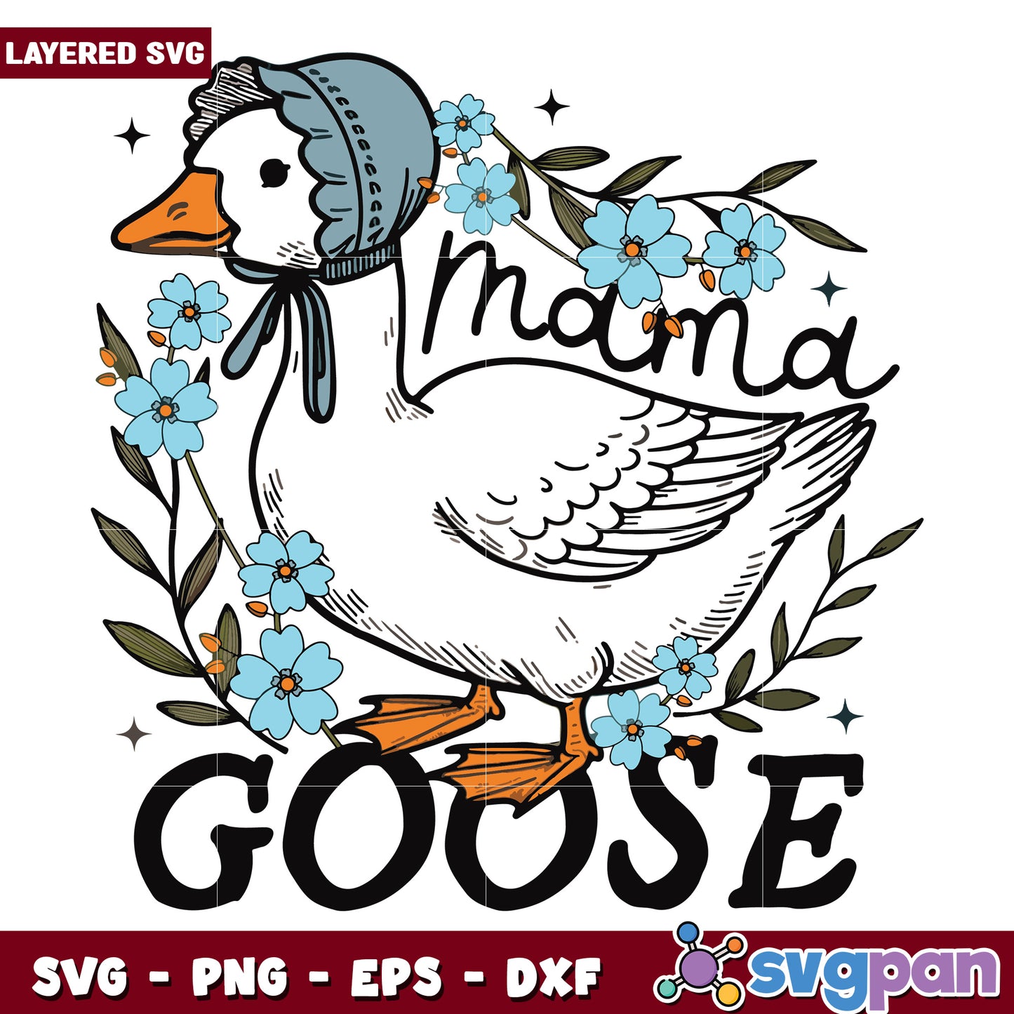 Mama goose svg, golden goose svg, goose goose duck svg