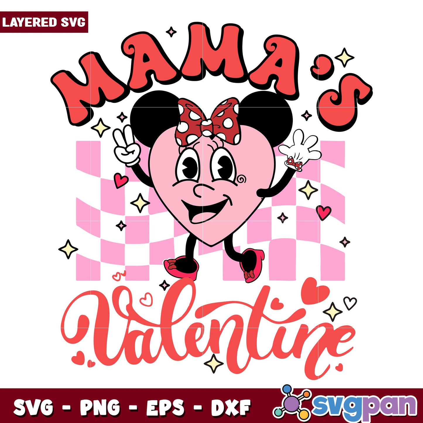 Mamas Valentine svg, Disney characters svg, Digital Download
