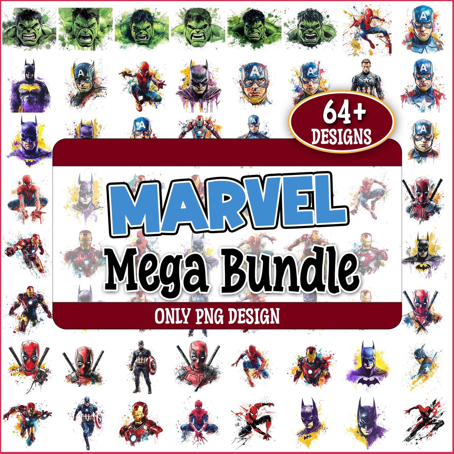 Marvel arts png bundle