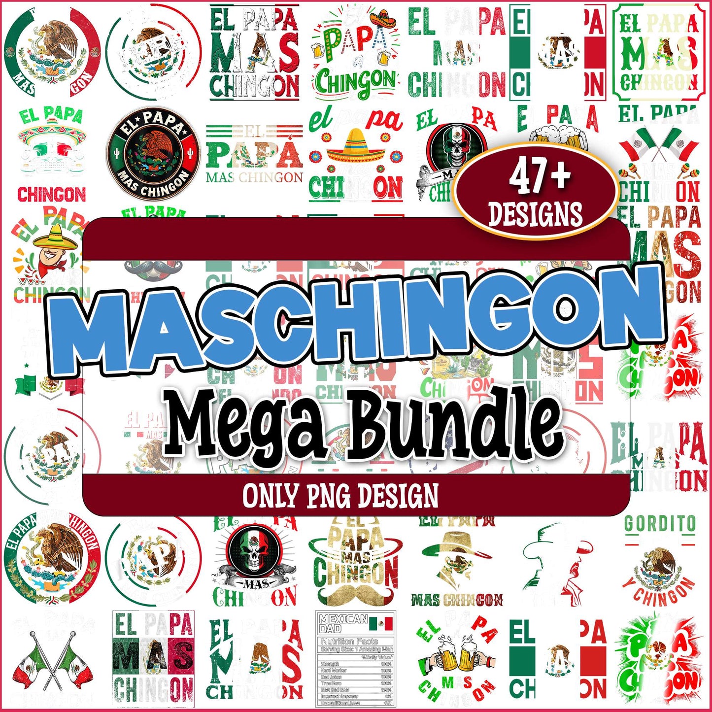Maschingon el papa png bundle