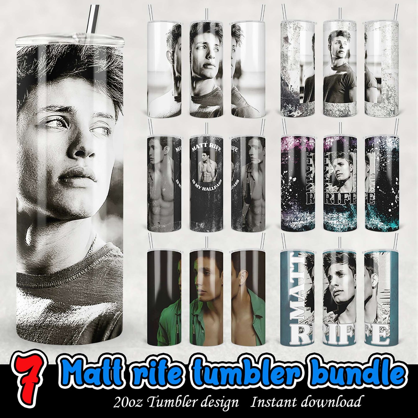 Matt Rife Tumbler Bundle - 7 Designs