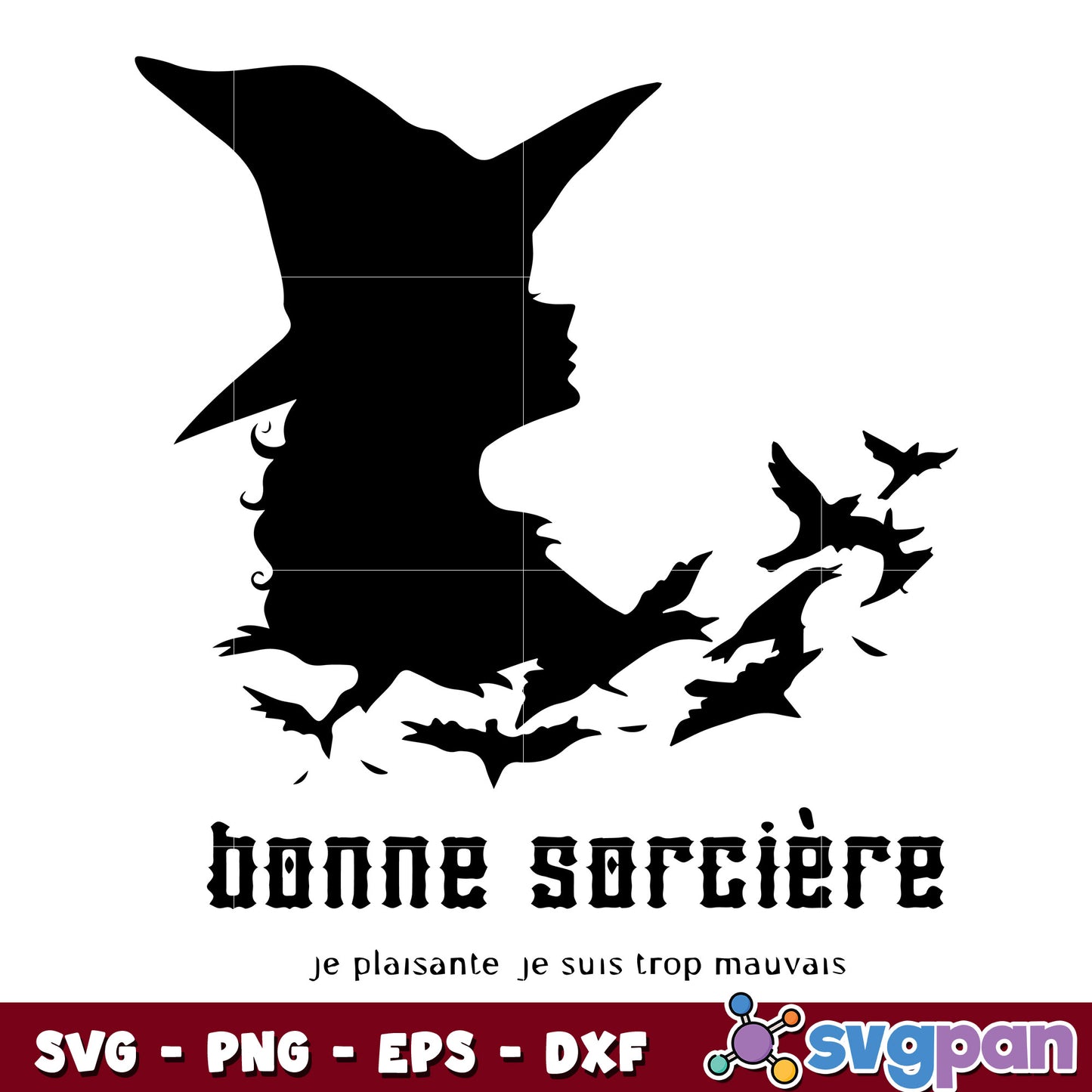 Mauvaise Sorcière Bonne Sorcière Meilleur Ami Halloween svg