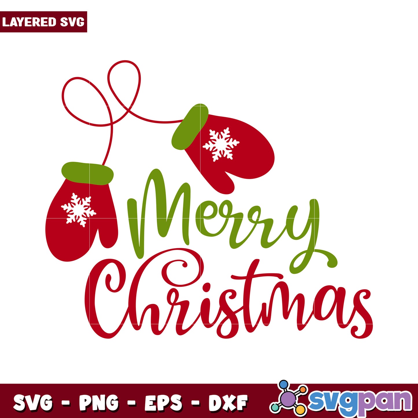 Merry Christmas SVG Design for Holiday Crafts, Fun and Festive Artwork