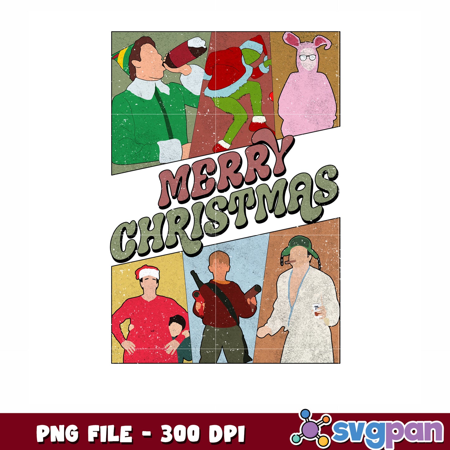 Merry christmas png, christmas cartoons png, christmas logo png